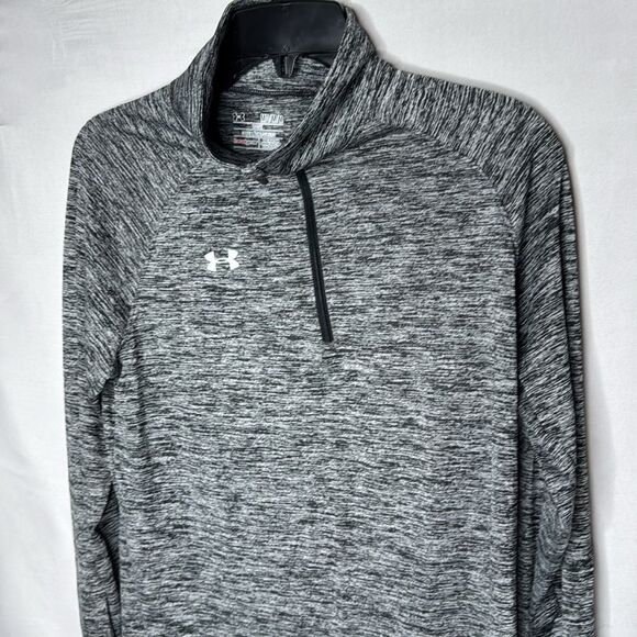 Under Armour Gray Quarter-Zip Pullover. Size Medium. - Picture 2 of 5